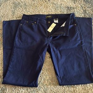 Never worn navy blue flare jeans